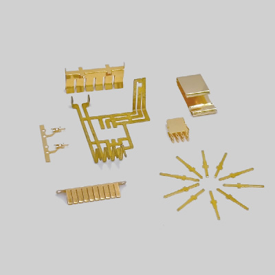 C17200/C17000 high-strength beryllium copper substrate, nickel plated base+0.05-0.2 μ m selective gold plating, paired with multi contact design. Beryllium copper is resistant to high temperature and stress relaxation The gold layer is resistant to oxidation and inhibits embrittlement of the IMC layer, maintaining low contact resistance; Relying on BOSI's micrometer level precision manufacturing, we control the parameters of the shrapnel to ensure uniform stress and avoid local relaxation.