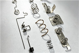 Precision electronic hardware springs and conductive contact springs
